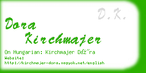 dora kirchmajer business card